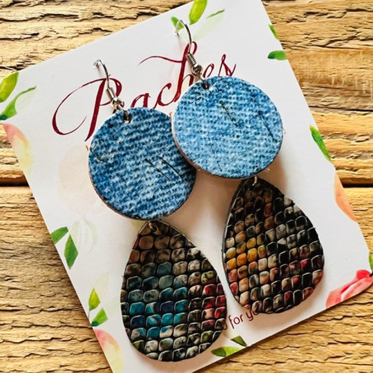 Rainbow Python Textured Mini's