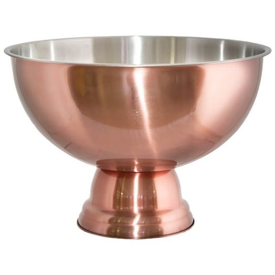 Large Rose Gold/Silver Drinks Ice Cooler Bucket 13.5LT