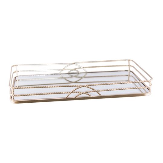 ROPE DESIGN MIRROR TRAY - EXTRA LARGE