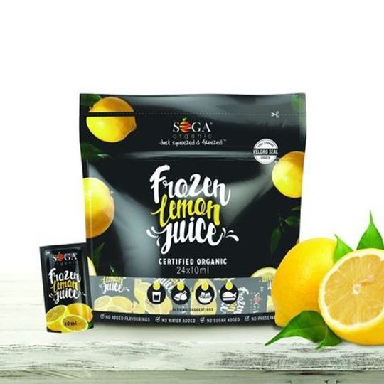SOGA Organic Frozen Lemon Juice (24 x 10ml)