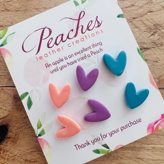 Colourful Hearts Studs