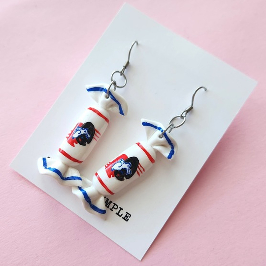 White Rabbit Earrings