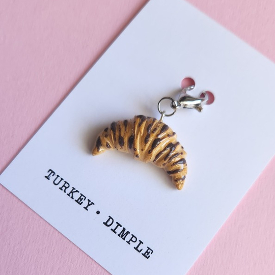 Chocolate Croissant Charm
