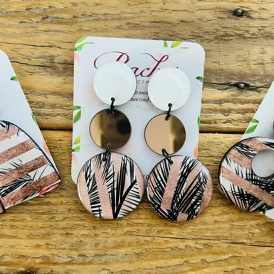 Rose Gold Palms Design