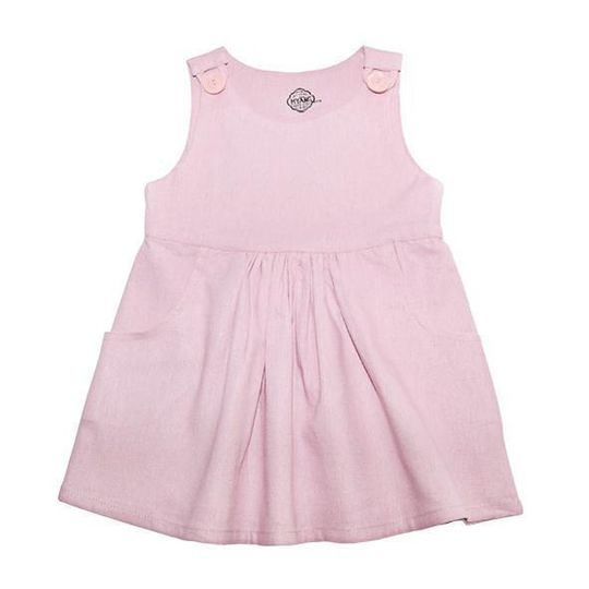 Dress / Girls - Dusty Pink Pinafore - M0362