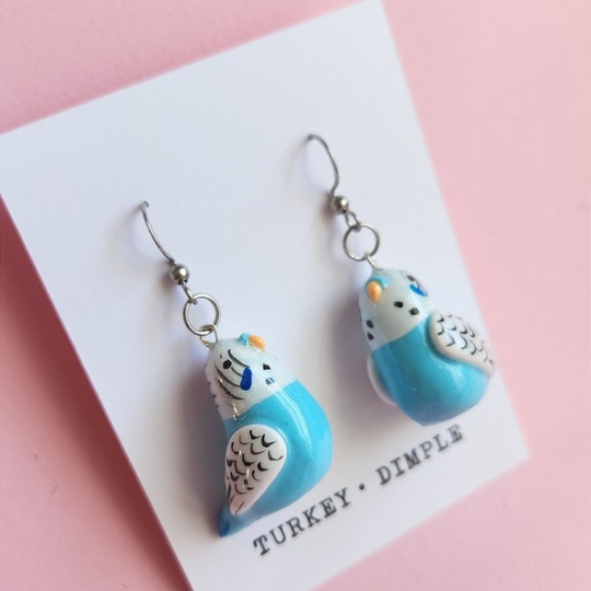 Budgie Earrings