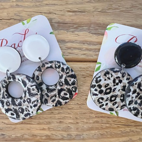 Wood & Resin Caramel Cheetah Design