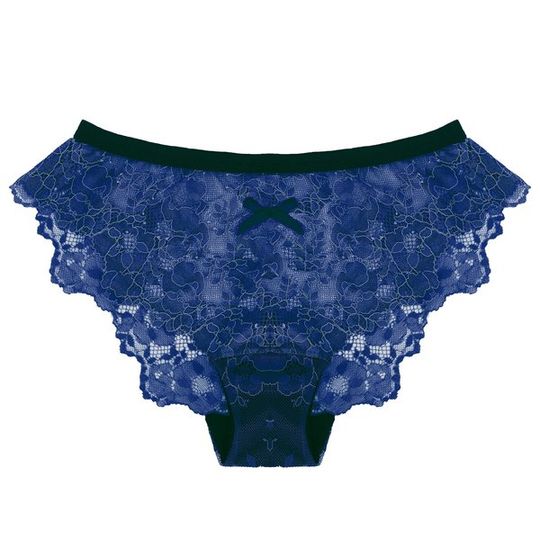 Lace Panty in Midnight Blue