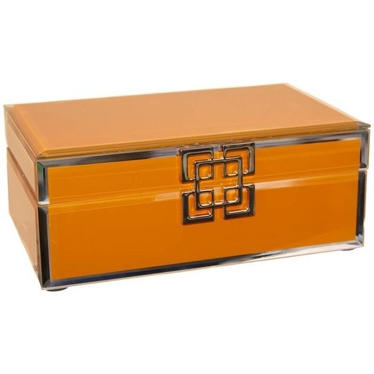 Orange & Gold Trinket/Jewellery Box