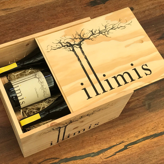 Chenin blanc vertical wooden box