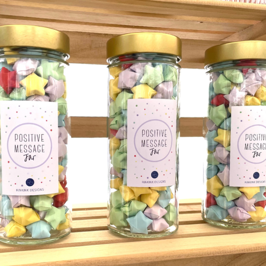 Star Jar -  Positive Message Jar (Large Mixed)