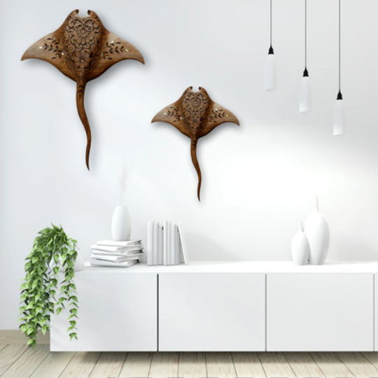 Manta ray wall hook
