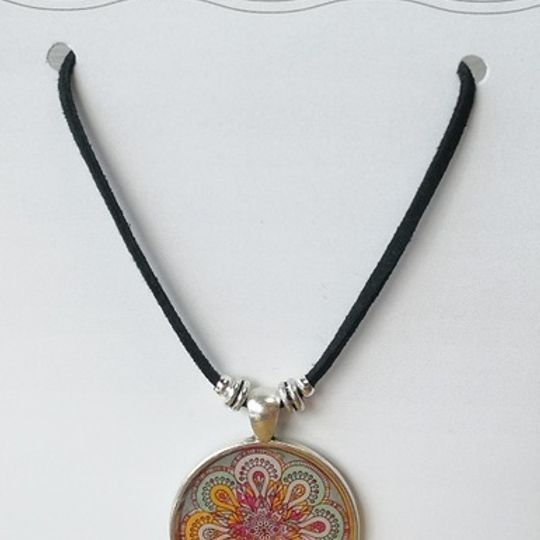 Necklaces - Mandala pendant necklace