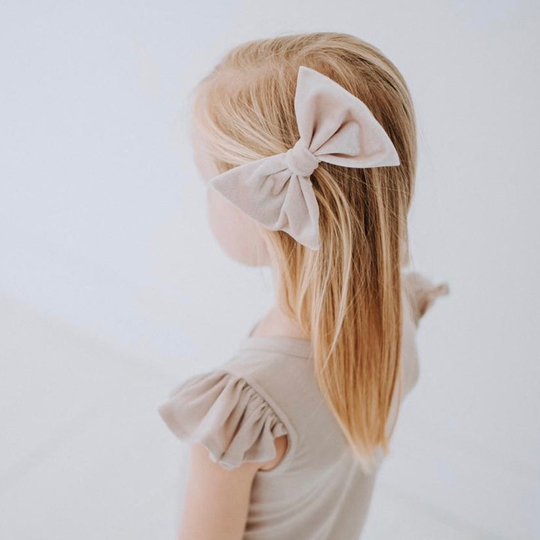 Champagne Velvet Bow