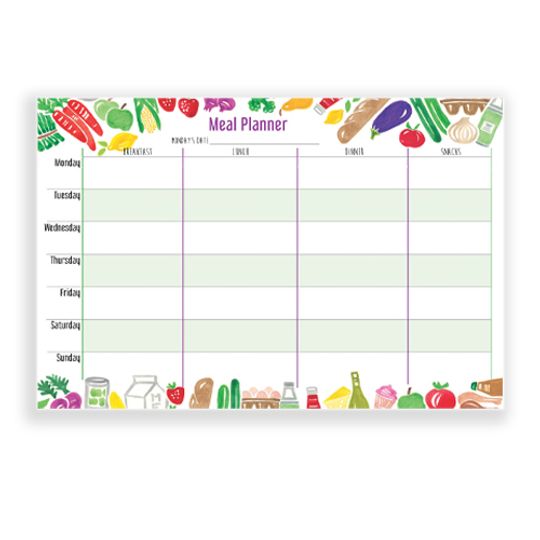 A4 Meal Planner