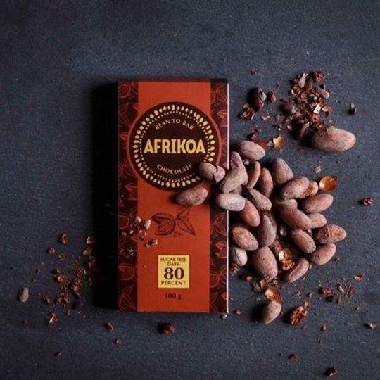 Afrikoa Sugar Freedark Chocolate 80% (100g)