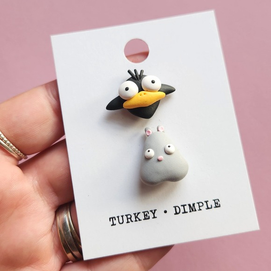 Mouse & Flybird Pins