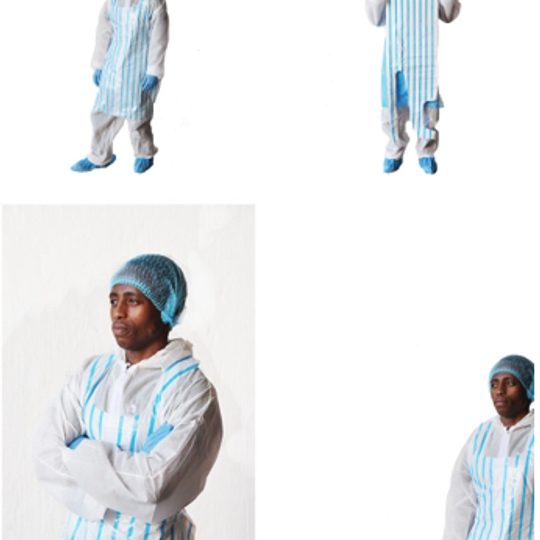 PE Apron Striped on Header Card (30 Micron)