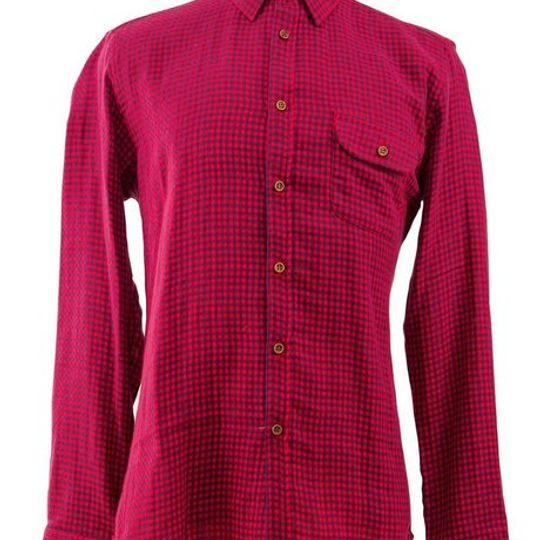 Men's Classic Red Gingham Check Shirt