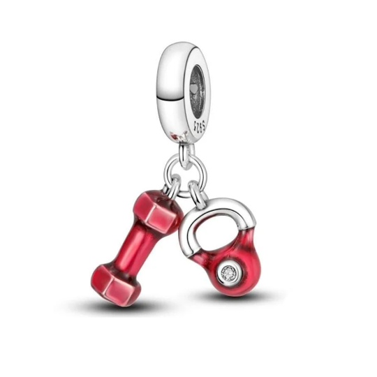 Dumbbell & Kettlebell Charm