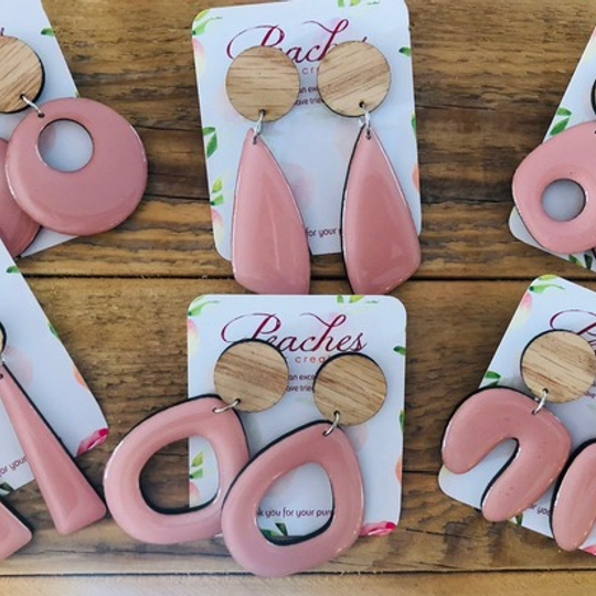 Fashion Colours - Dusty Pink Wood & Resin Range