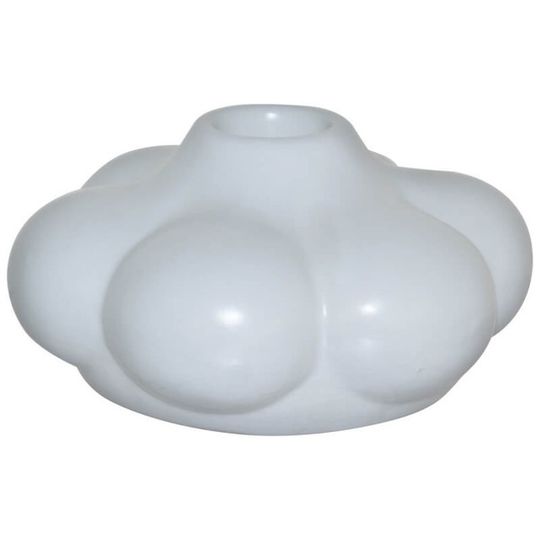 White Ceramic Bubble Candleholder