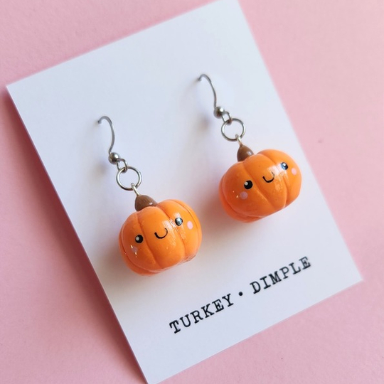 Pumpkin Earrings