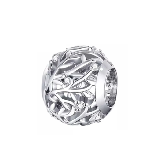 Cubic Zirconia Leaf and Branch Charm