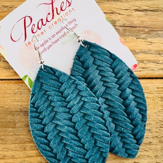 Dark Teal Basketweave