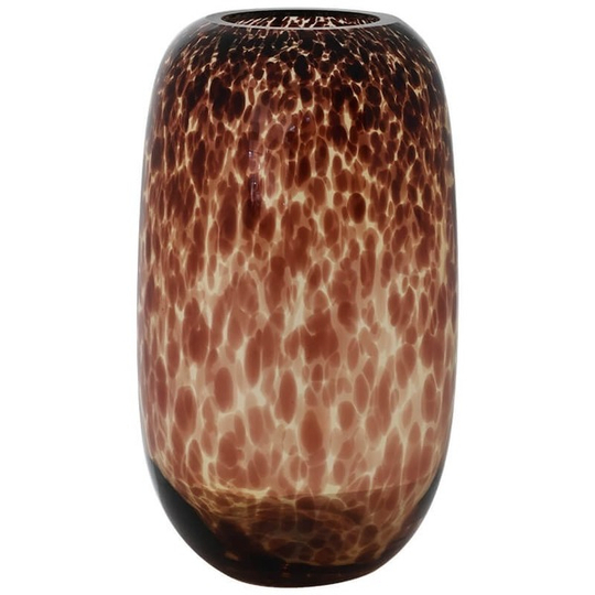 Tortoise Shell Design Glass Vase