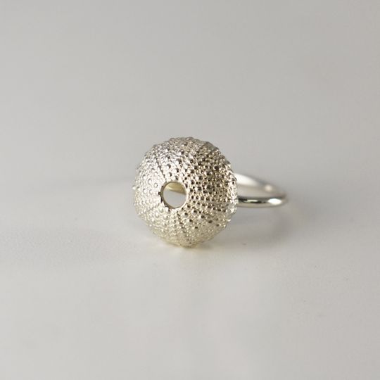 Silver Sea Urchin Ring