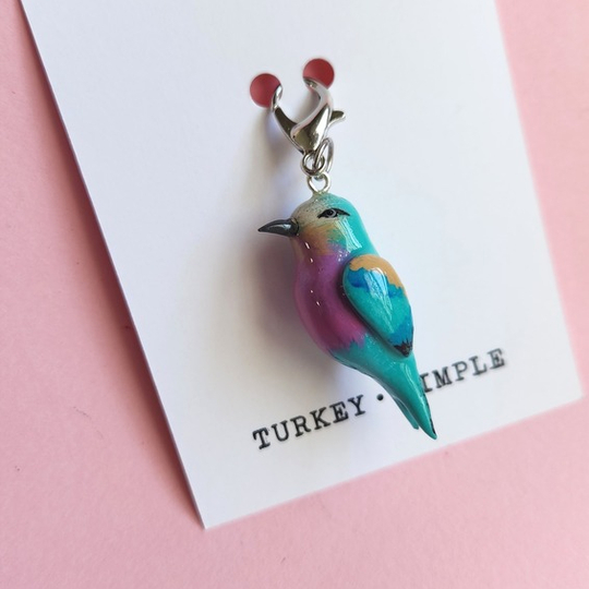 Lilac-breasted Roller Charm