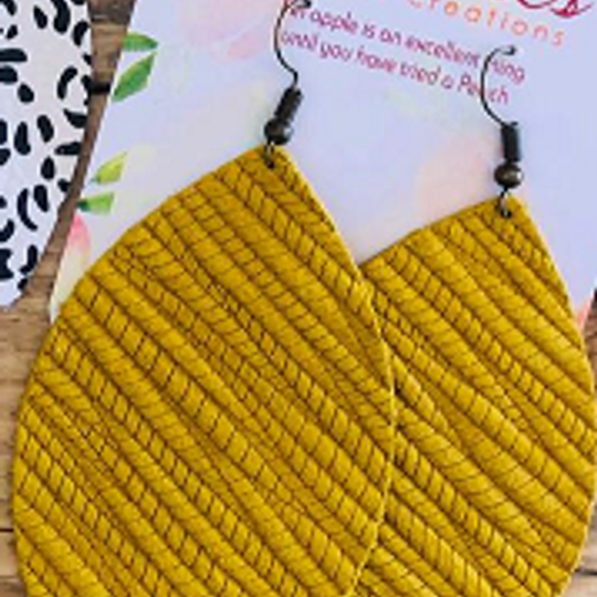 Mustard Palm Leaf