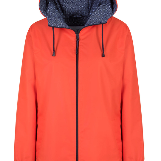 Orange Long Length Raincoat