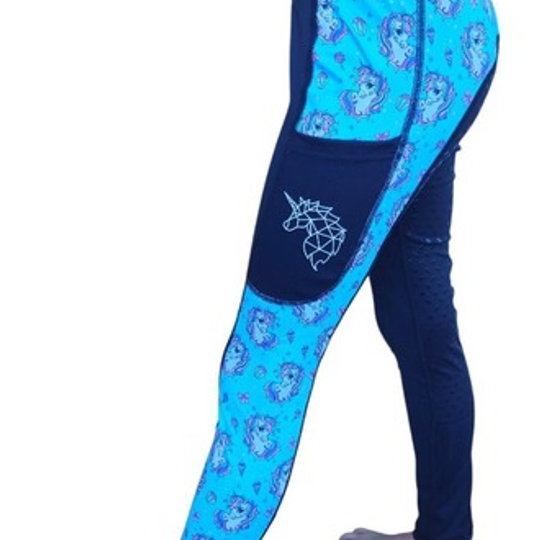 **NEW** RIDING LEGGINGS - TURQUOISE DREAMS