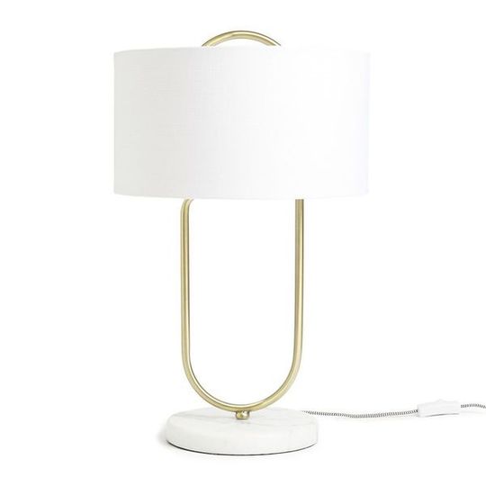 MODERN LUXURY GOLD AND MARBLE TABLE LAMP