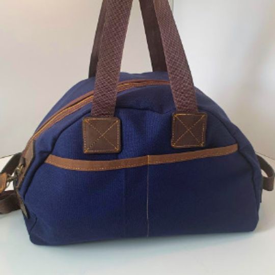 Overnight Duffle Bag - Canvas and Leather