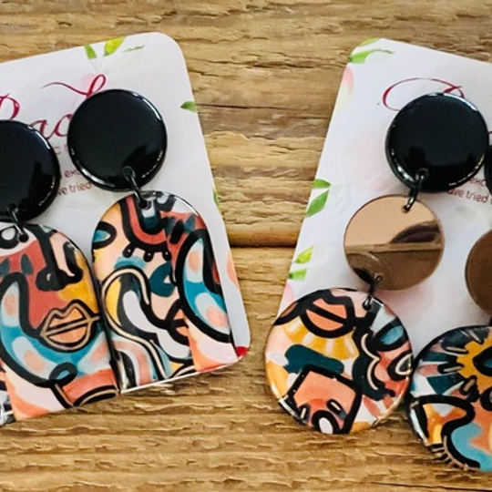 Painted Faces Wood & Resin Design