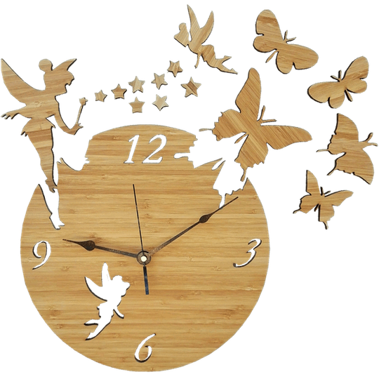 Butterfly and Fairy Wall Clock