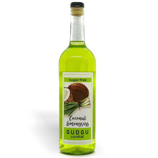 GUDGU SugarFREE Coconut Lemongrass Cordial 750ml