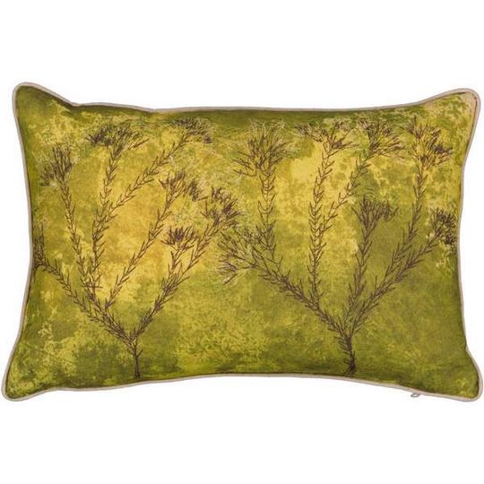 Chartreuse Metalasia Cushion Cover (Printed)
