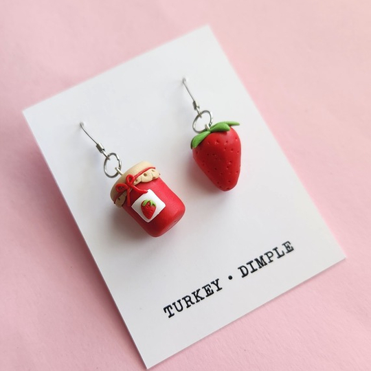 Strawberry Jam Earrings