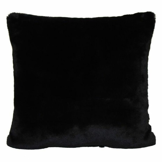 Luxury Faux Fur Cushion Cover 50cm - Black