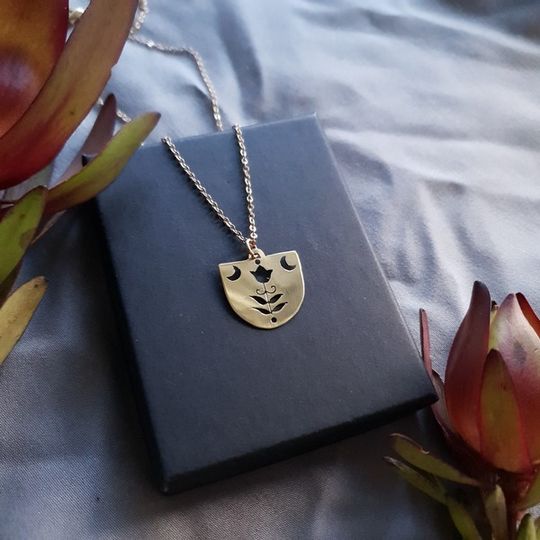 Luna Protea necklace