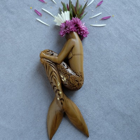 Siren wall vase