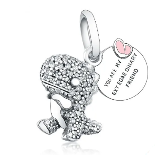 "You are my extROARdinary friend" Dino Charm