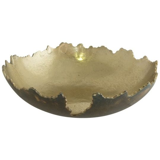 Gold Metal Decorative Bowl