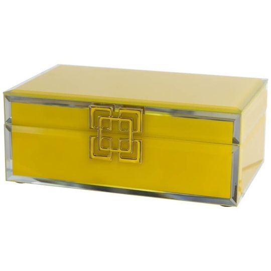 Yellow and Gold Trinket Box