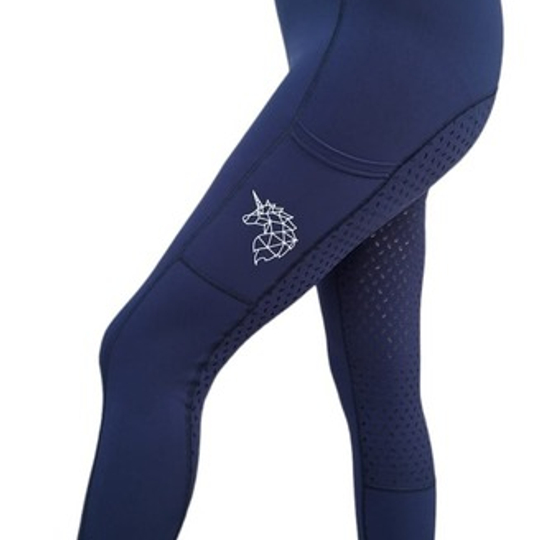 RIDING LEGGINGS - FLEECE NAVY