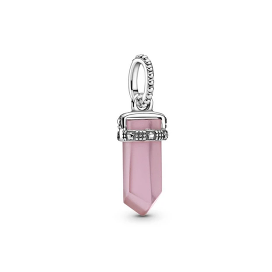Pink Crystal Amulet Charm